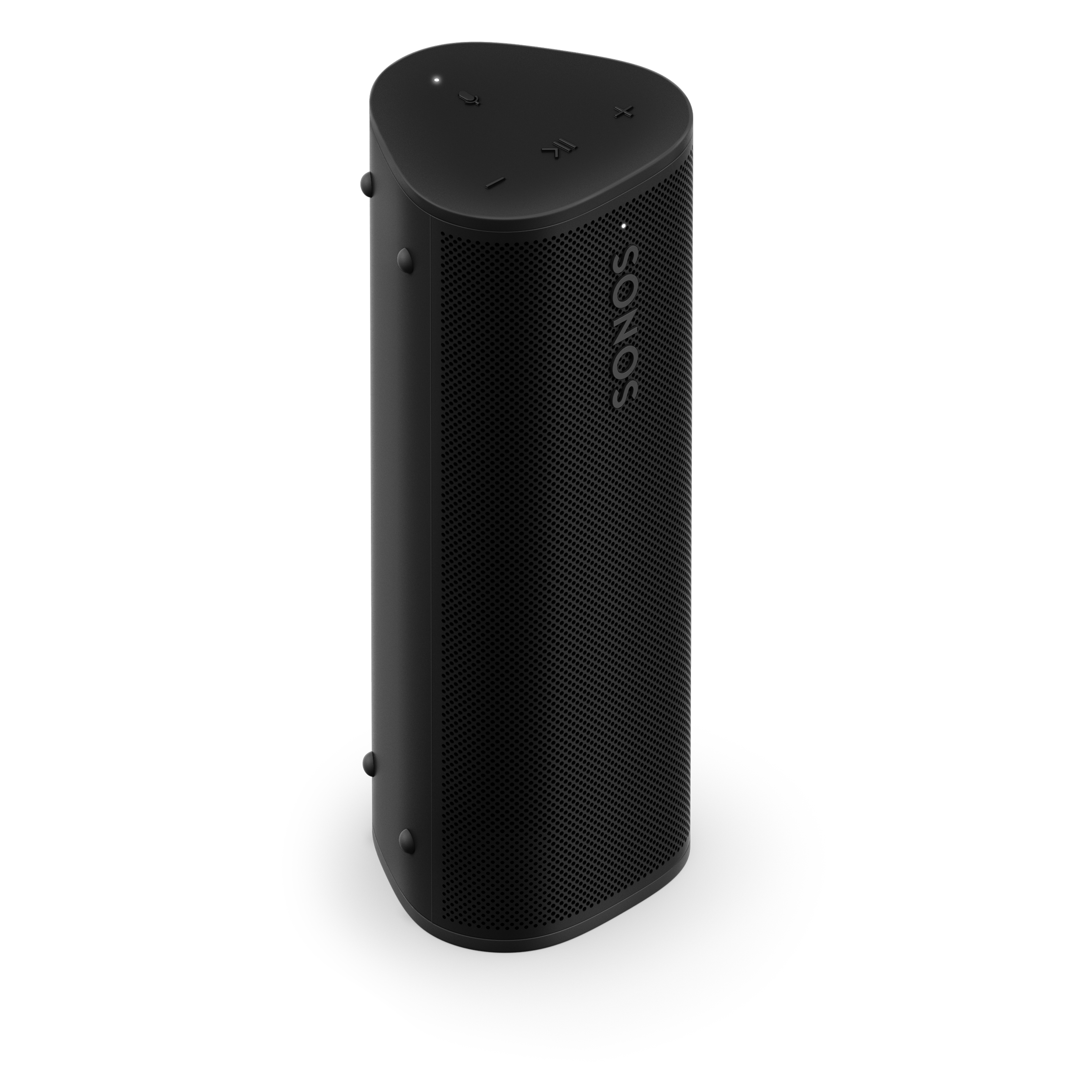 Musta Sonos Roam 2 hero-värisenä edestä ylhäältä