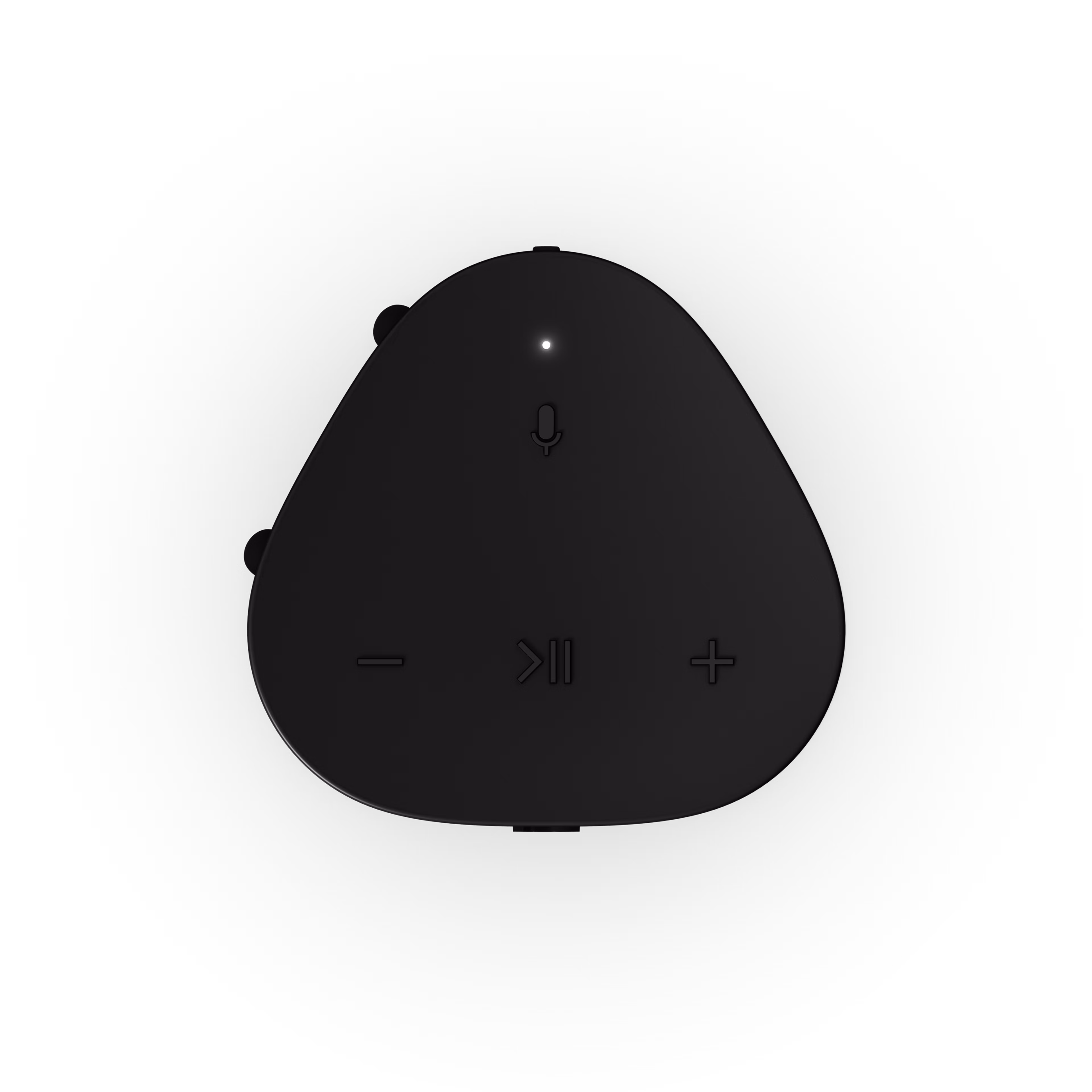 Sonos Roam 2 w kolorze czarnym, widok górnej części