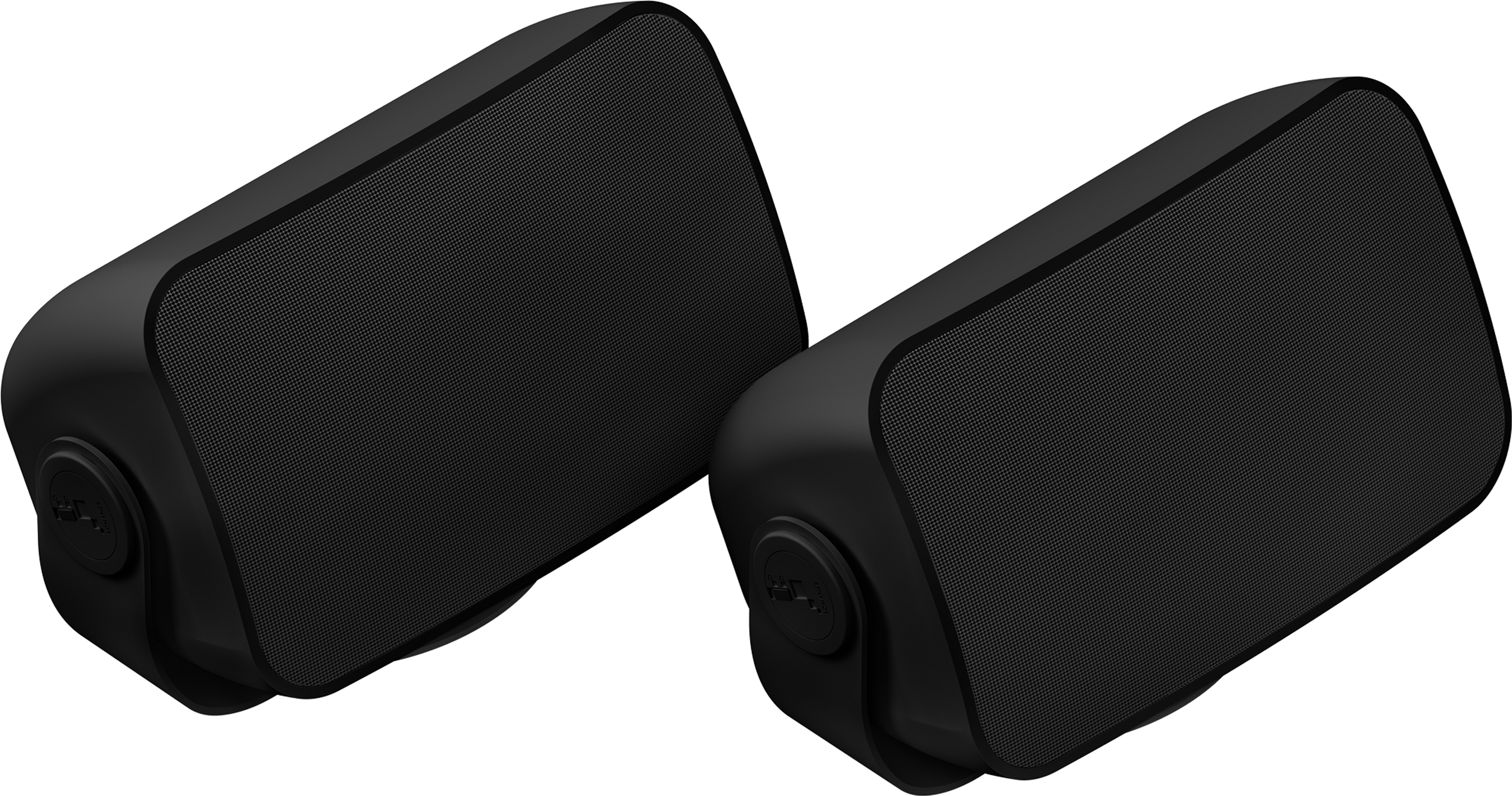 Outdoor speaker pair black