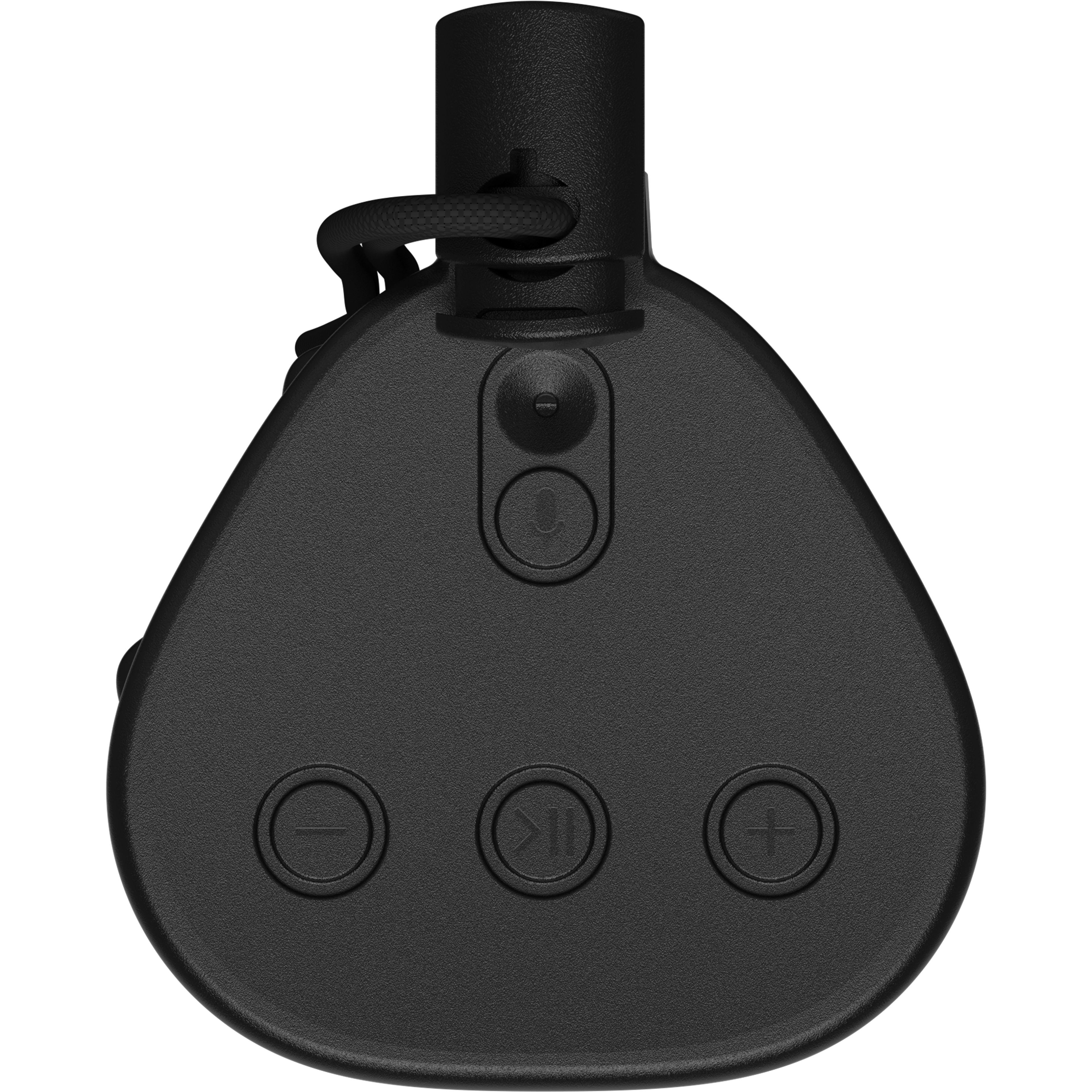 Draufsicht einer OtterBox Tragetasche für Sonos Roam in Schwarz