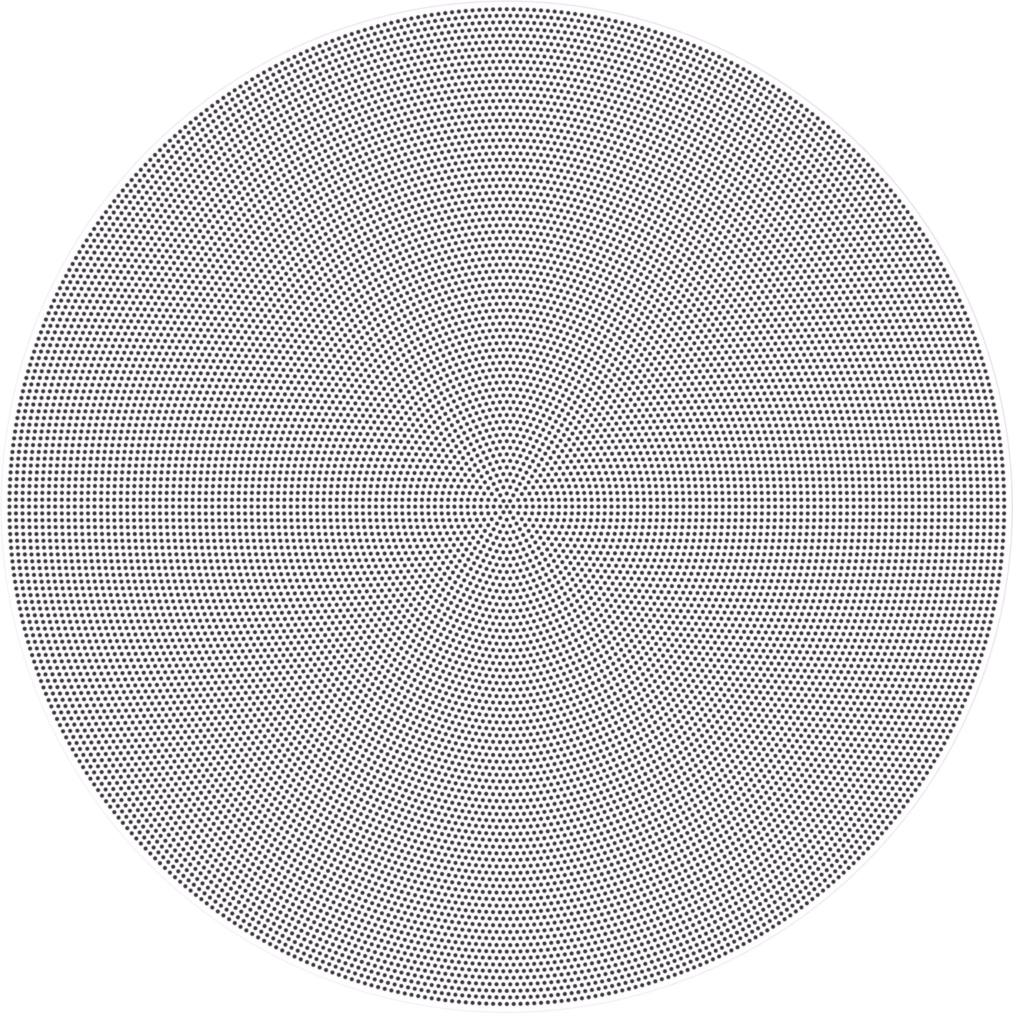 8-inch in-ceiling speaker round grille