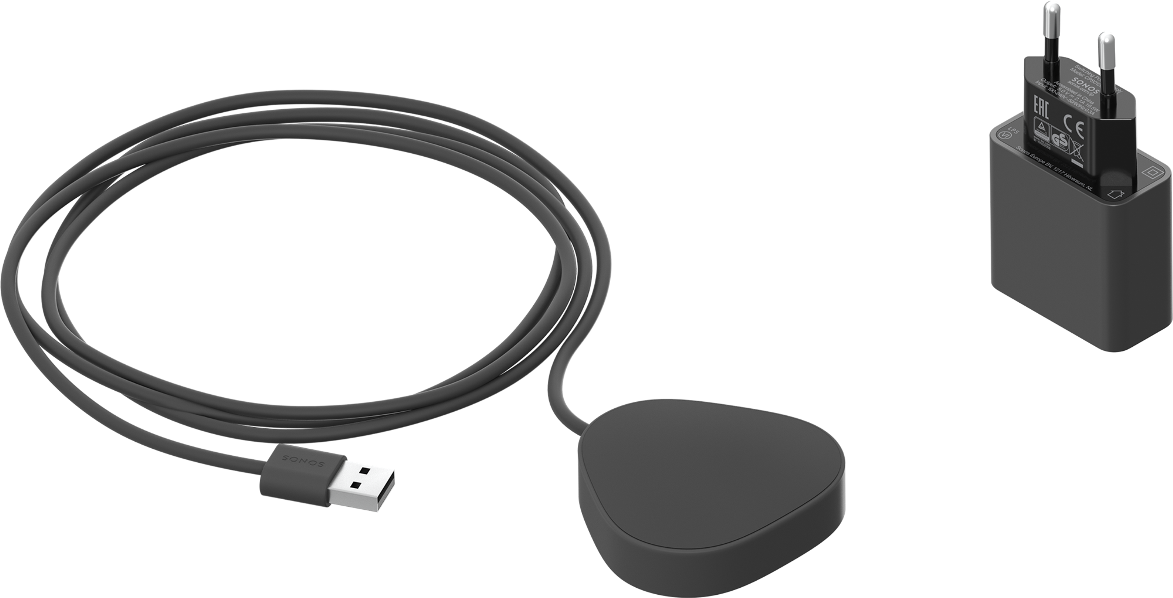 Chargeur sans fil pour le Sonos Roam en shadow noir